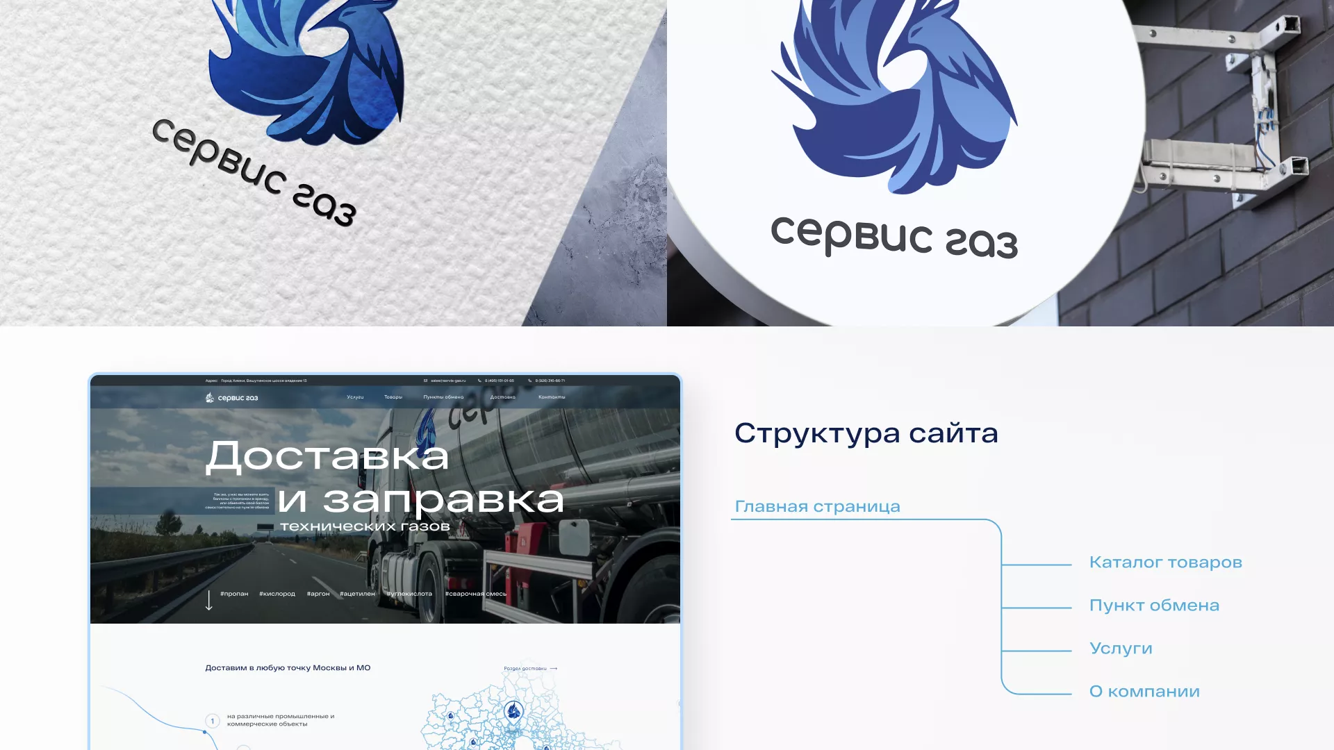 Создание сайта компании «Сервис газ» в Верещагино