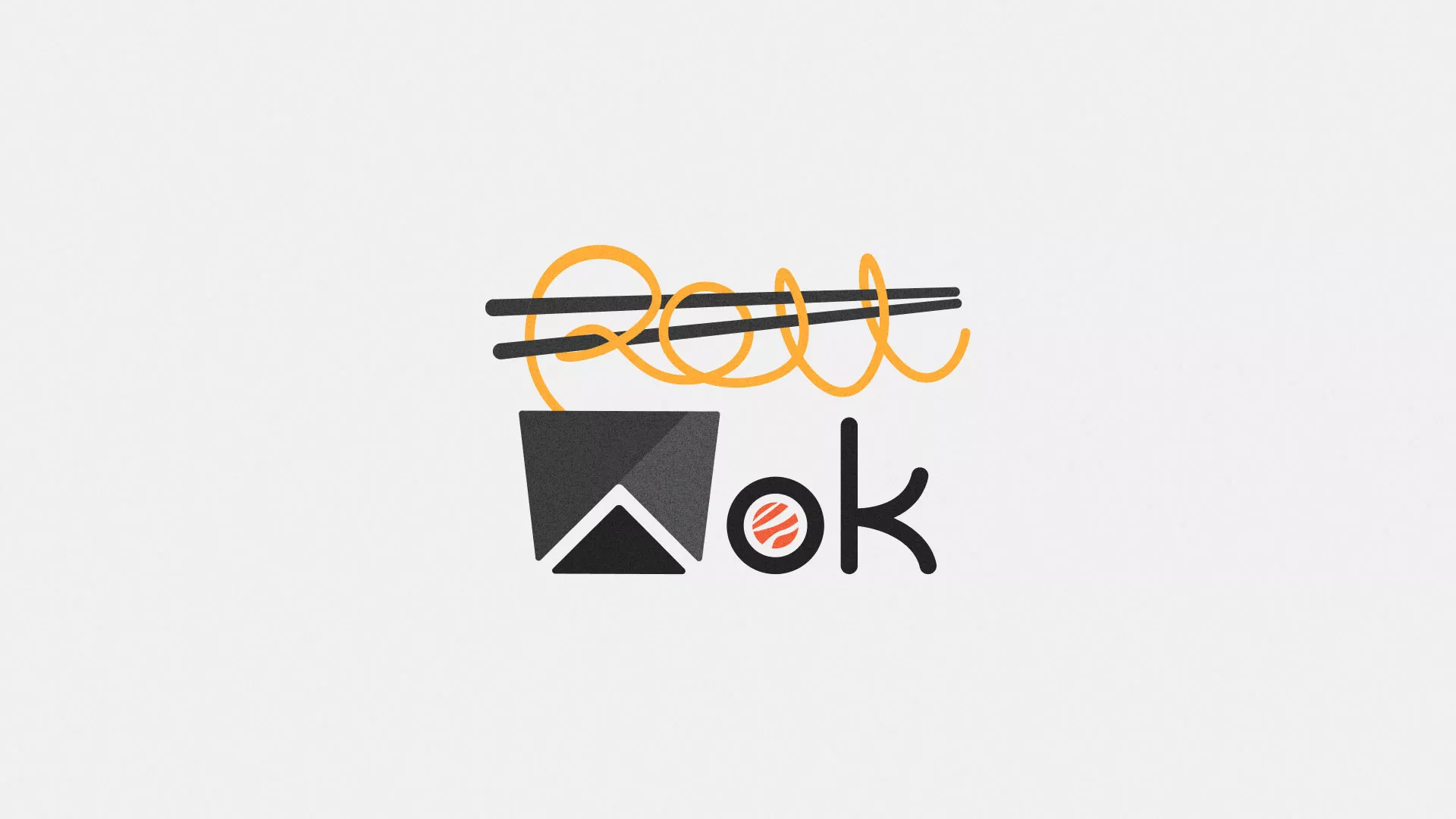 Разработка логотипа в Верещагино для суши-бара «Roll Wok Club» Разработка логотипа в Верещагино для суши-бара «Roll Wok Club»